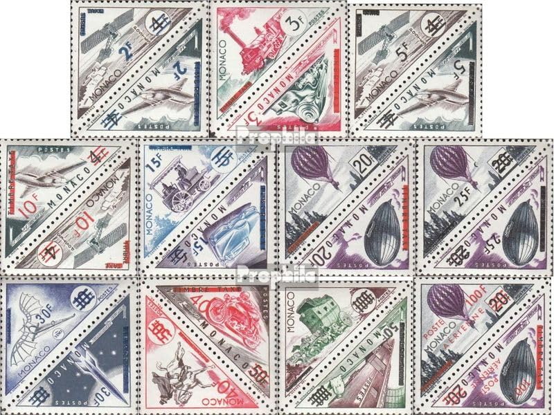 Sellos de Mónaco 1956 para completar álbum de filatelia temática funicular Prophila 538-559