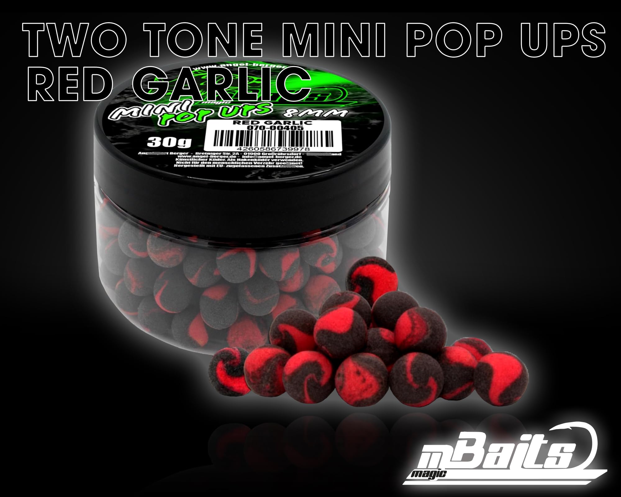 Angel-Berger Magic Baits Mini Two Tone Pop Ups Method Feeder Boilies Premium Range