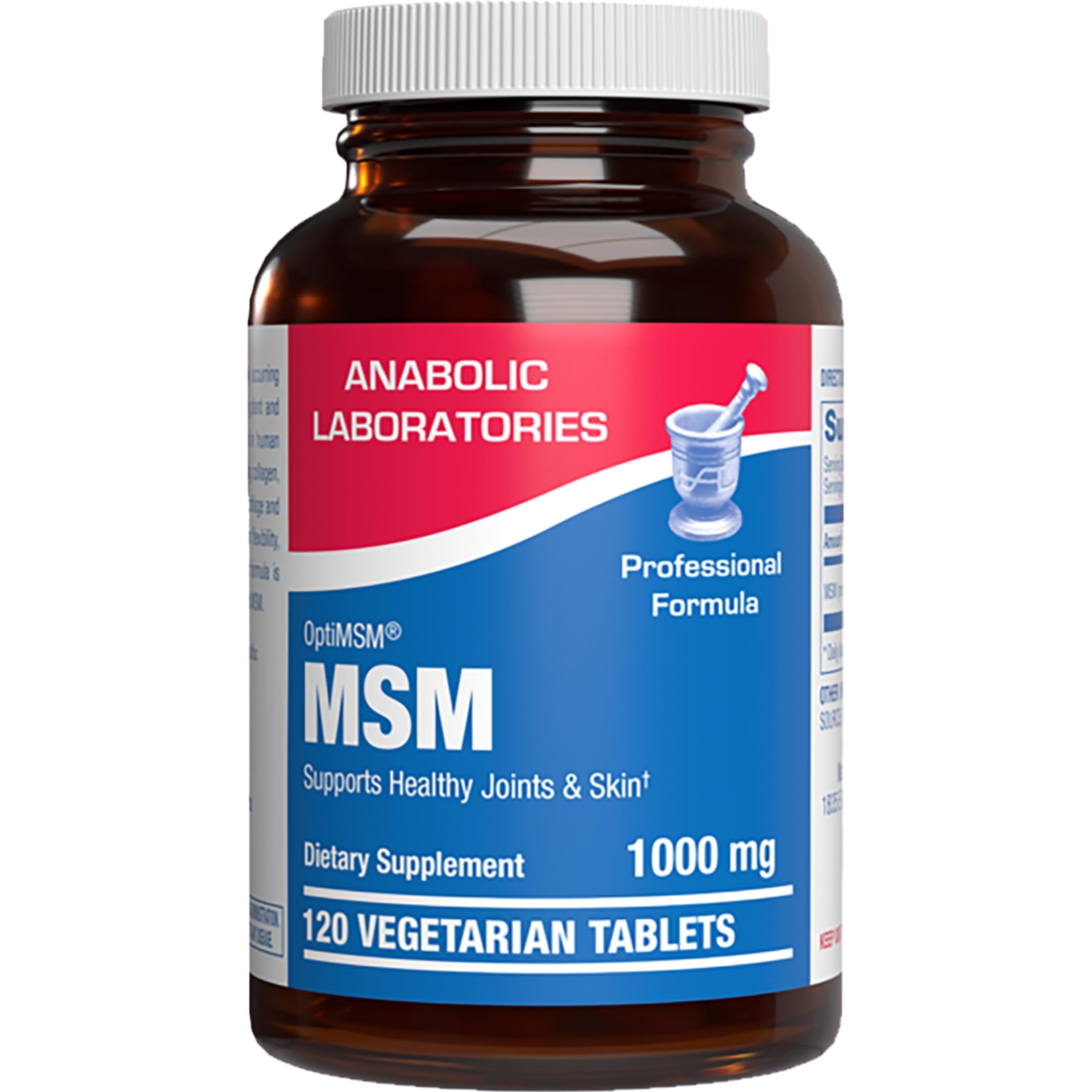 Methylsulfonylmethane MSM Supplement 1000mg - High Strength Soft Tissue & Joint Support Supplement with MSM from OptiMSM - Vegetarian Non-GMO & Made in the USA in cGMP Facilities - 60 Servings