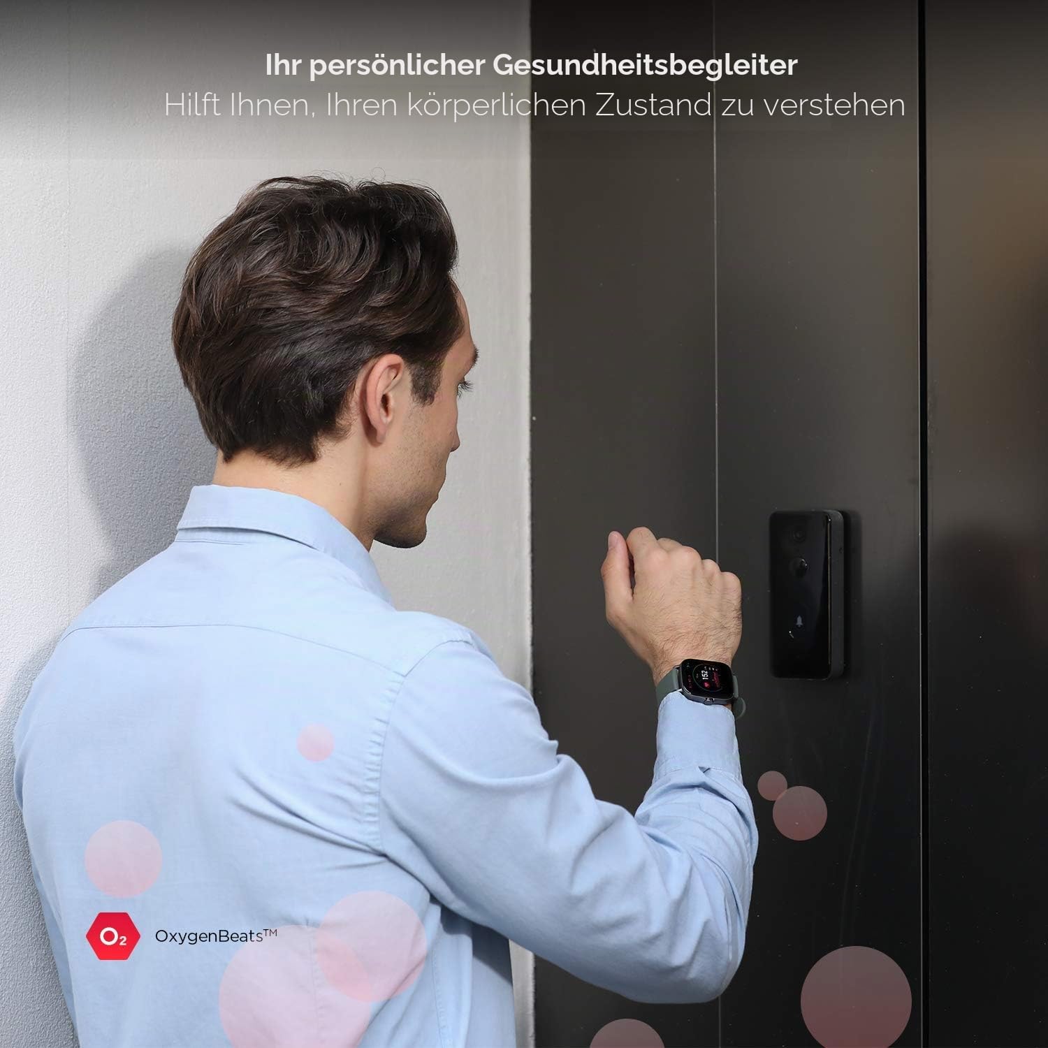 Amazfit Smartwatch GTS 2e GPS 1,65''Aktivitätstracker für Fitness und Gesundheit mit 90 Sportmodi, 14 Tagen Akkulaufzeit, Überwachung von SpO2, Herzfrequenz, Schlaf, Stress für Herren Damen (Grün)