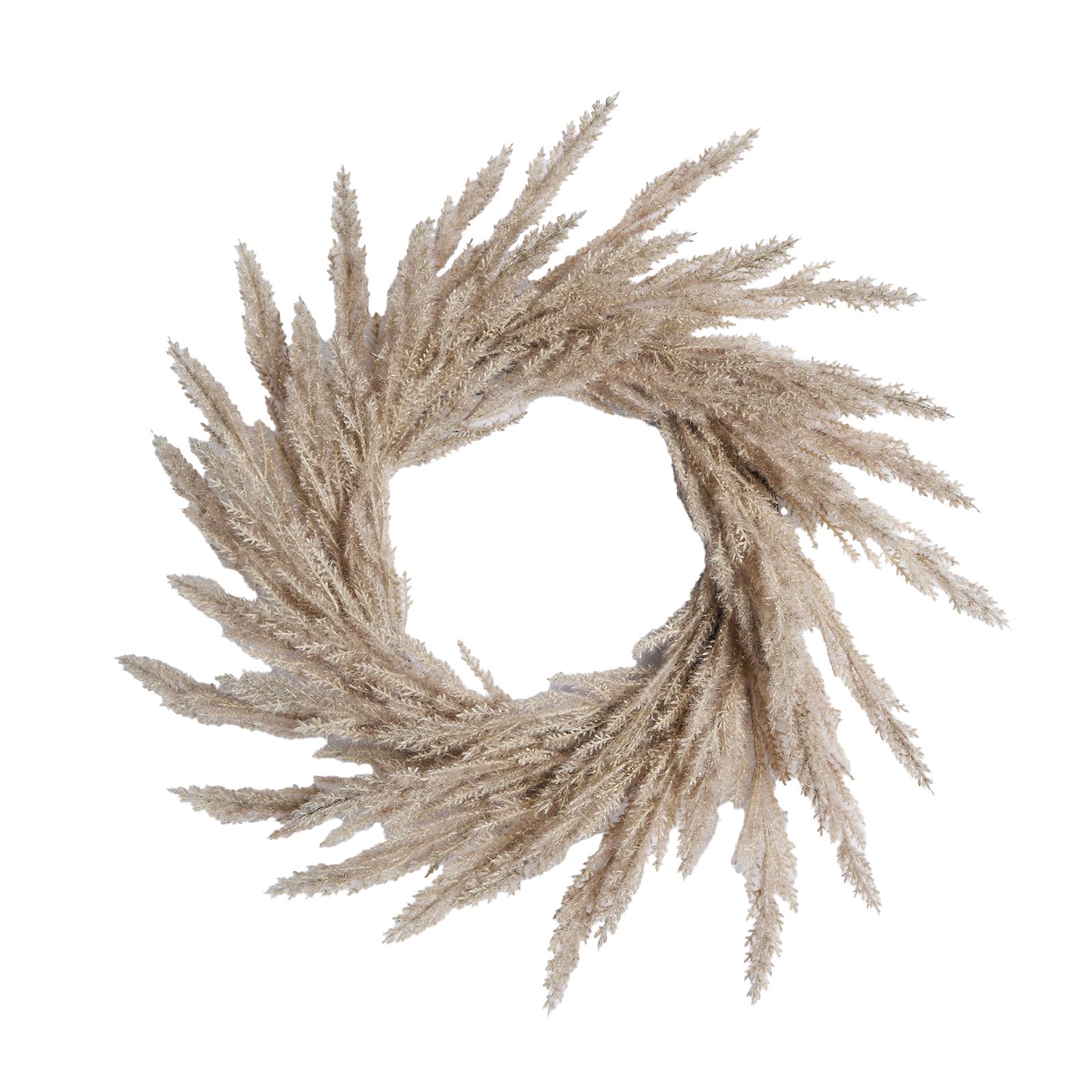 OHS Summer Wreaths for Front Door, Pampas Autumn Door Wreath Summer House Accessories Decorative Wreath Indoor Outdoors Artificial Pampas, 55cm x 55cm