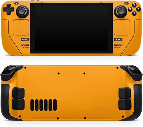 Miniatura 6 de DesignSkinz - Compatible con Steam Deck - Calcomanía protectora de policarbonato resistente a los arañazos, cubierta de vinilo para juegos - Naranja