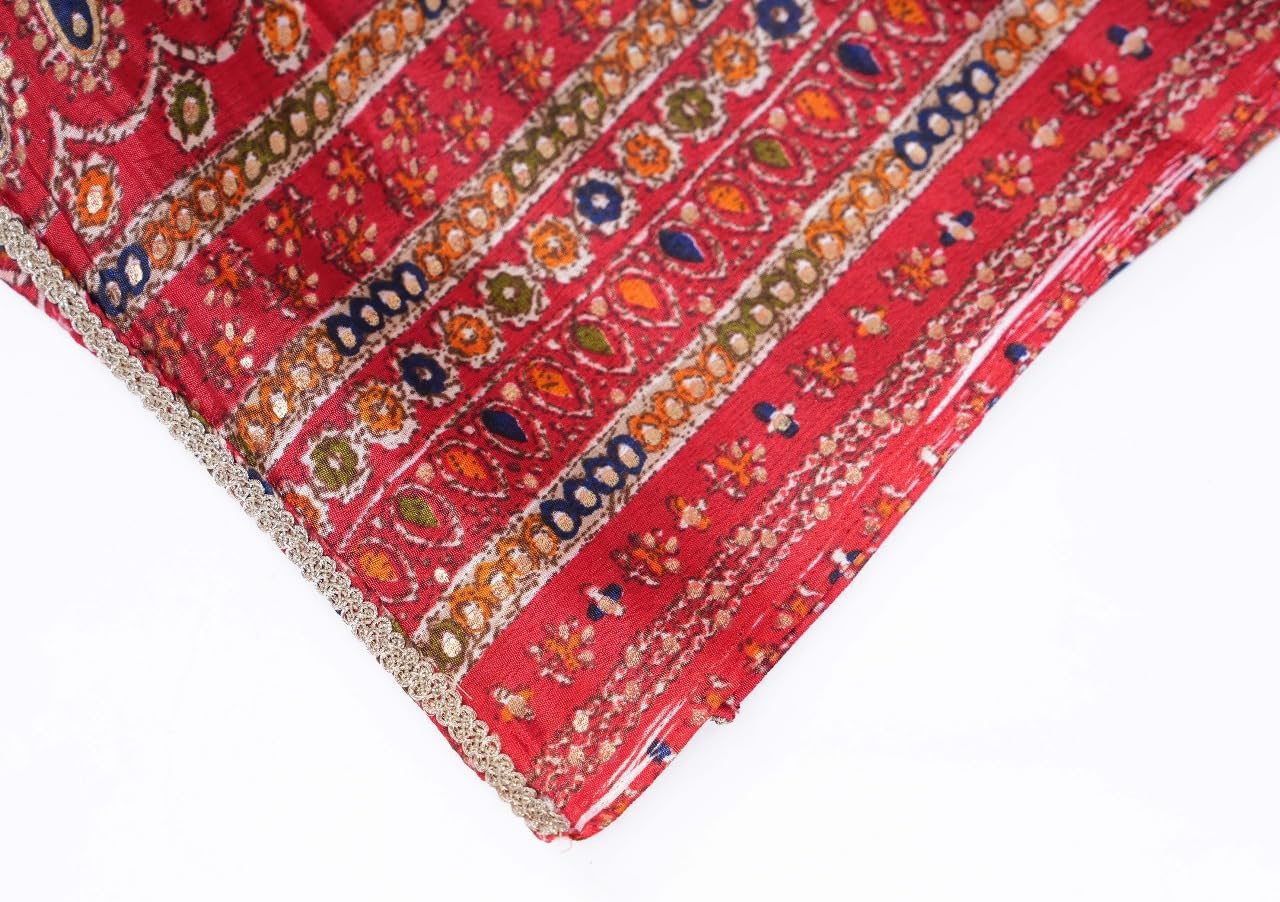 JG JAI GOVINDAM Women's Soft Lightweight Ethnic Dupatta for Suit, Kurti, Lehenga Party Wear Dupatta's for Women Dress Dupatta - Image 4