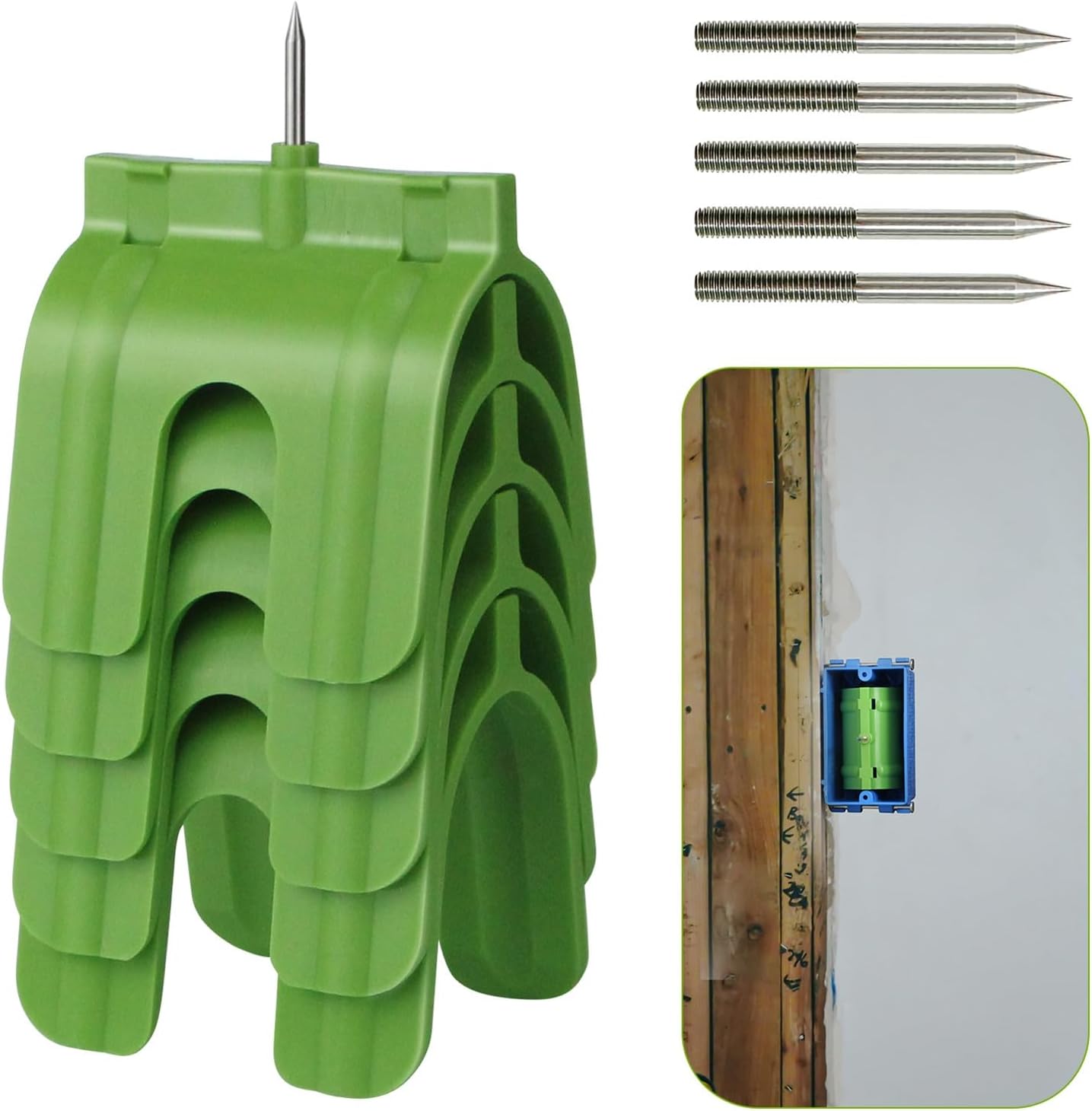 Yirepny 5Pcs Drywall Outlet Marker, Marking Tool for Electrical Outlets