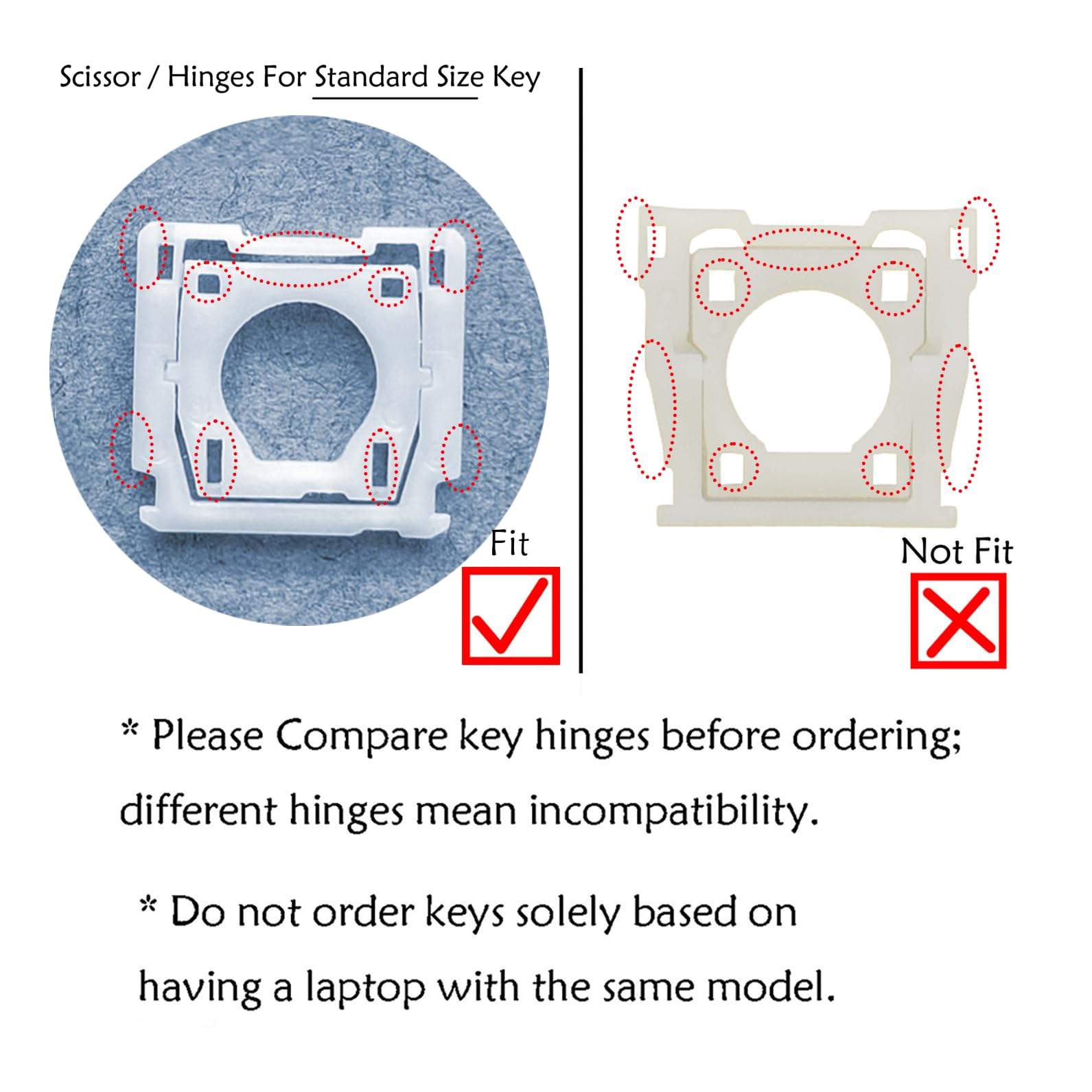Amazon.com: Laptop Replacement Keys Keycaps Scissor Clips Hinges