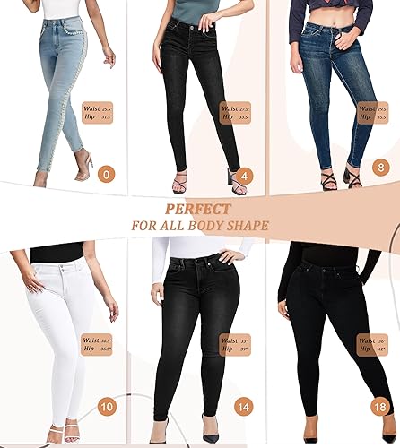 Miniatura 4 de Lexi Jeans ajustados elásticos súper cómodos para mujer