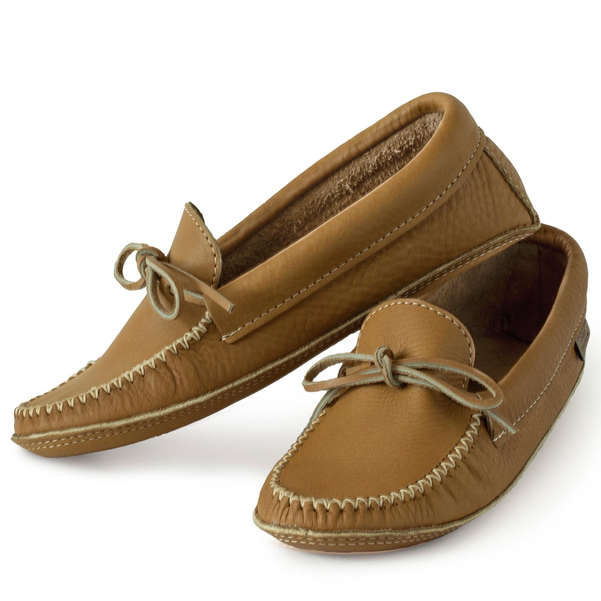 Laurentian ChiefMoccasin Slippers for Women with Genuine Cowhide Leather - Canadian Quality Durable Comfortable Stylish Indoor Fancy Shoes for Ladies