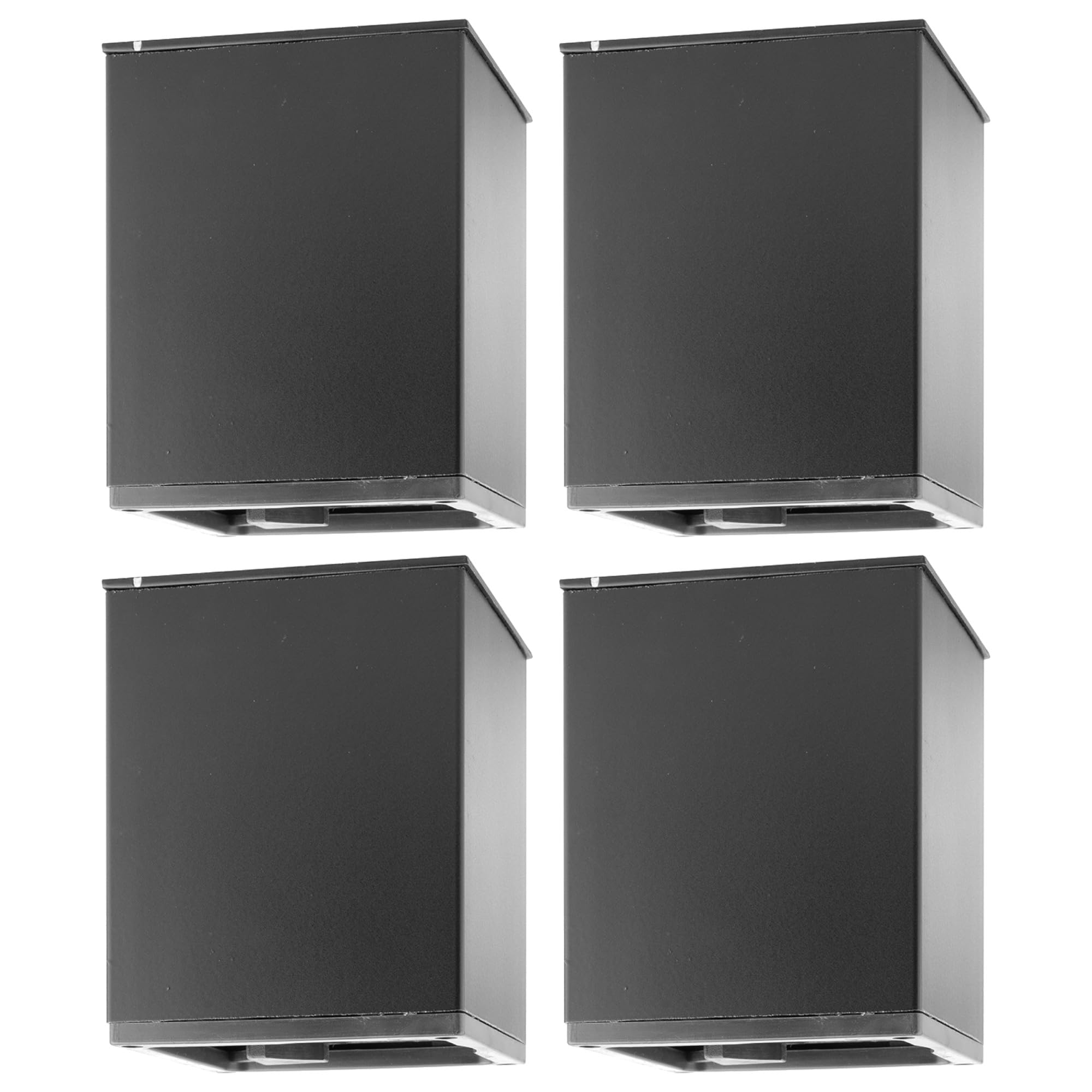 Pied de meuble 80x80 mm noir mat en aluminium par cyclingcolors pour cuisine et salon