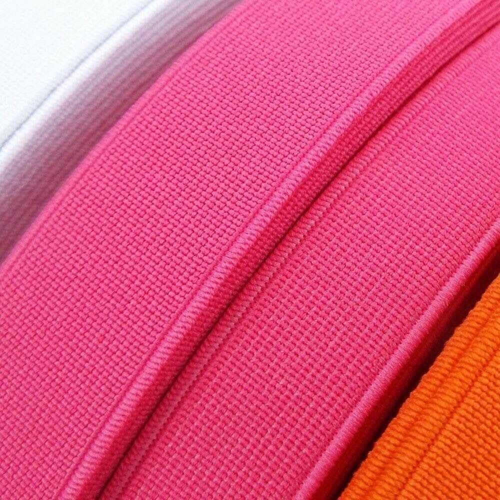 Elastic AntiRoll Strong 15mm 20mm 25mm Waistband 13 Colours Buy 1 2 Or 4m 638D, Cerise Pink, 4m 15mm