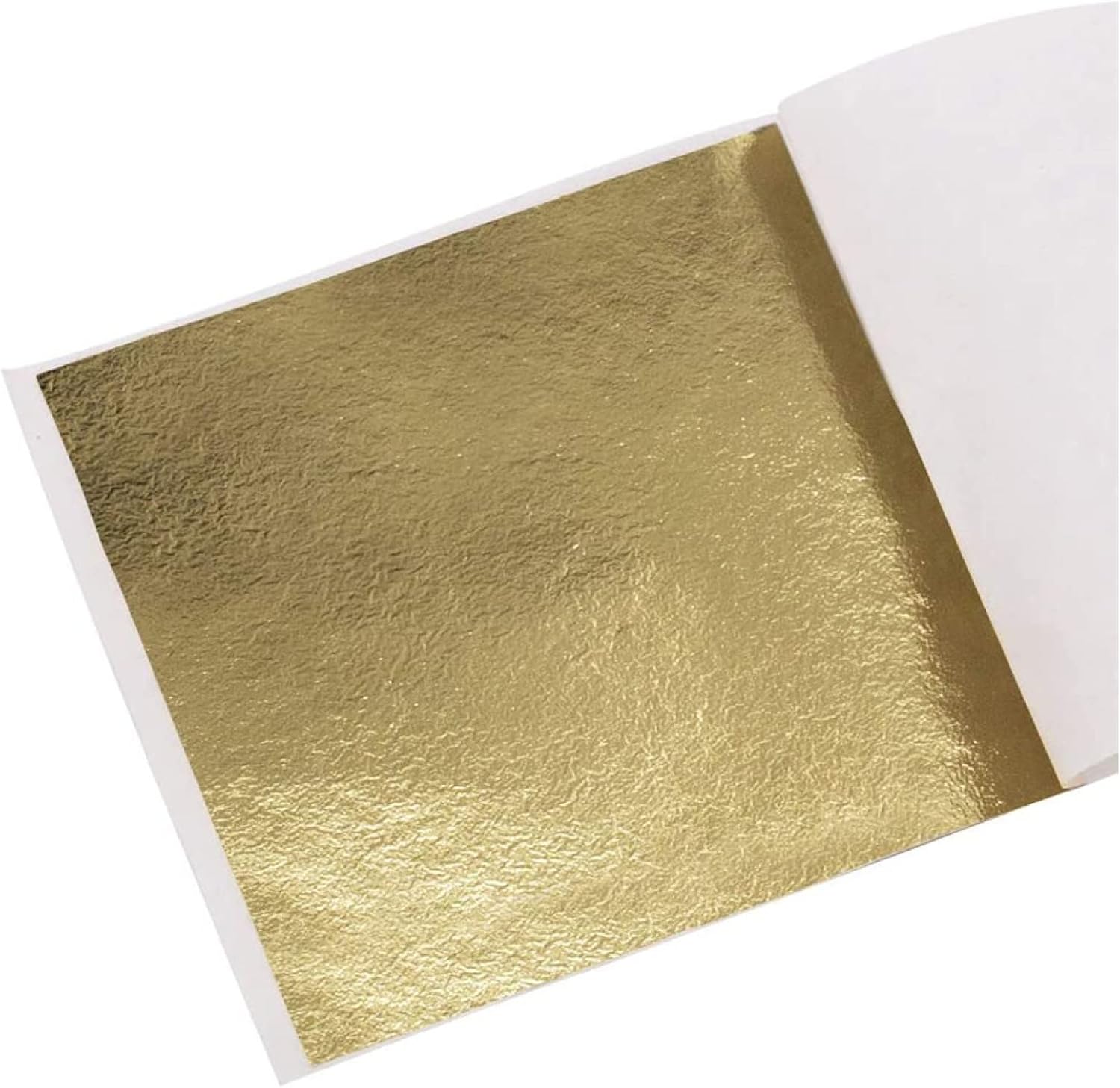 100pcs Imitation Gold Foil, Rose Gold Bronzing Foil, 3.15" x 3.35" Gold Foil for Painting/Nails/Crafts/Frames/Furniture Decoration,Vintage Gold