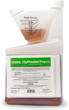 Agrisel GlyPhoSel Pro Weed Killer, Tackles Hard-to-Kill Weeds, Low-Odor, Easy Mixing, Pet Safe, 32 Ounces