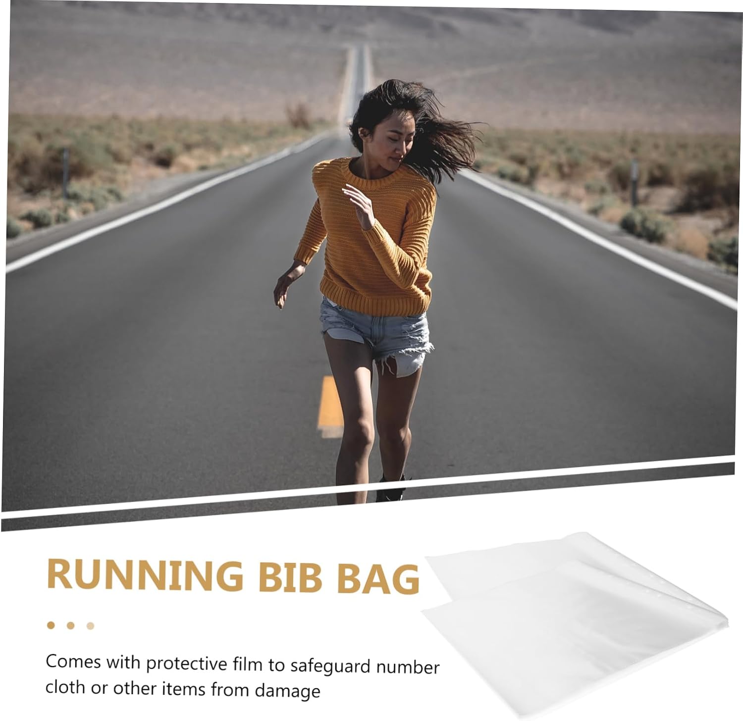 Hemoton 100Pcs Clear Running Bib Holder Bags Bib Protectors for Races Durable Material Organizer for Running Numbers for Marathon Events and Sports