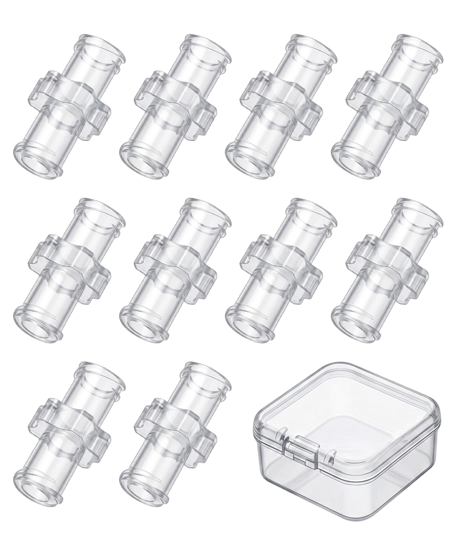 10 PCS Double Female Luer Lock Connector, Luer Lock Syringe Adapter for 1ml Syringe with Medicine Bottle, Precision Fluid Transfer Joint for Lab Applications， With a Transparent Storage Box-image-14