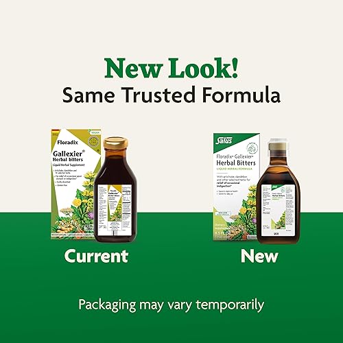 Miniatura 8 de Floradix Gallexier Herbal Bitters - Suplemento de apoyo digestivo con alcachofa, diente de león, cúrcuma, jengibre y más - Fórmula líquida - Fácil