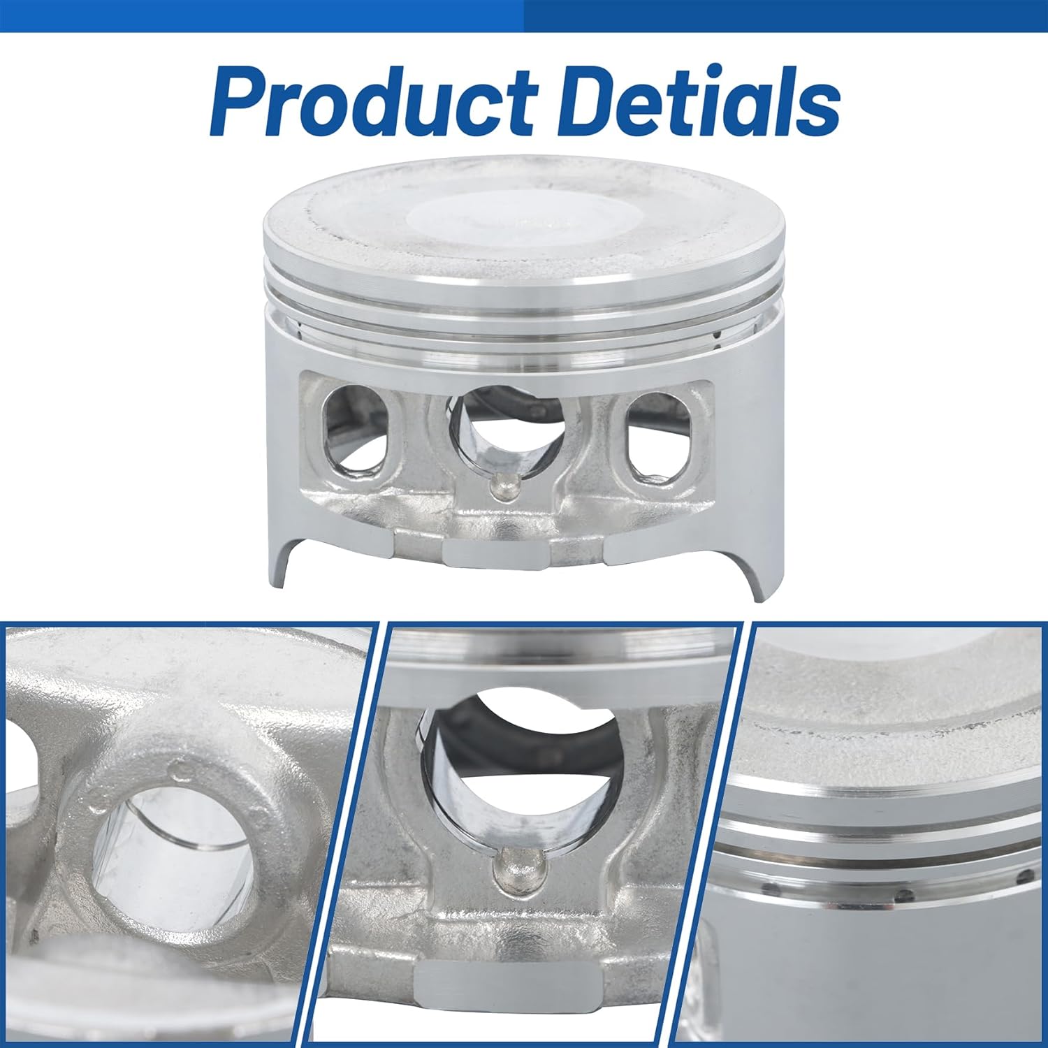 WFLNHB Piston Rings Gasket Kit Set Replacement for Honda Rancher 350 TRX350 2000-2006 13101-HN5-670 13010-HN5-671