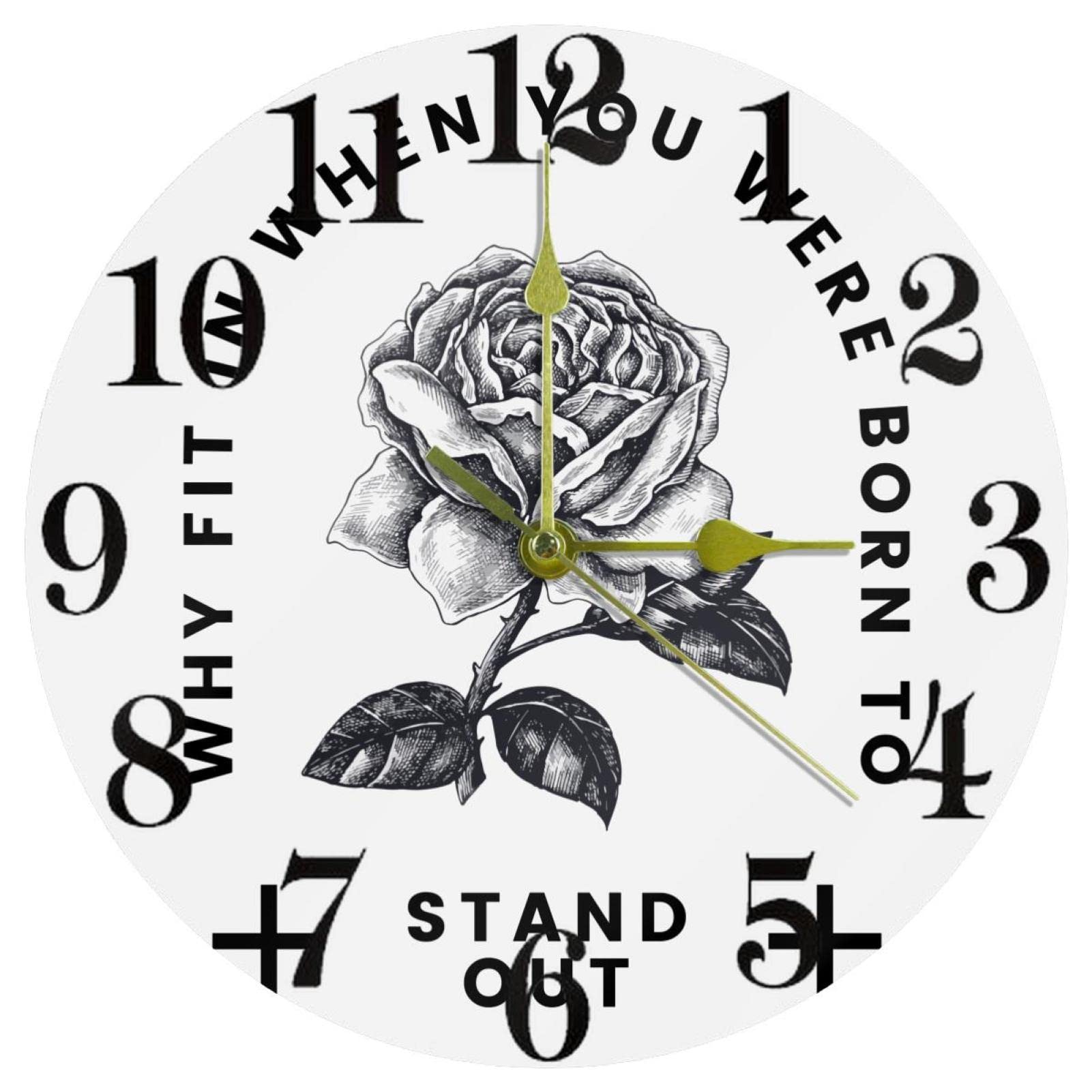 Horloge murale silencieuse sans tic-tac mécanisme quartz discret