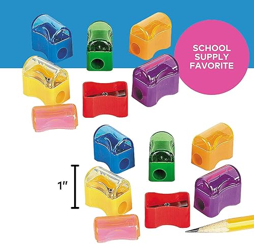 Miniatura 3 de 288 sacapuntas de color sólido con tapas a granel