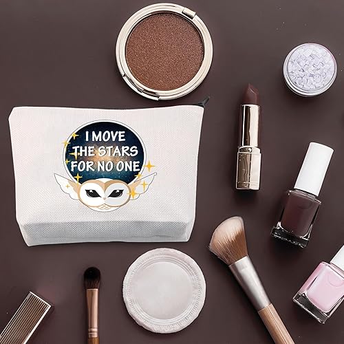 Miniatura 4 de BDPWSS Regalos temáticos de laberinto I Move The Stars For No One Laberinto Bolsa de maquillaje para amantes de búhos, bolsa de cosméticos Ello Worm