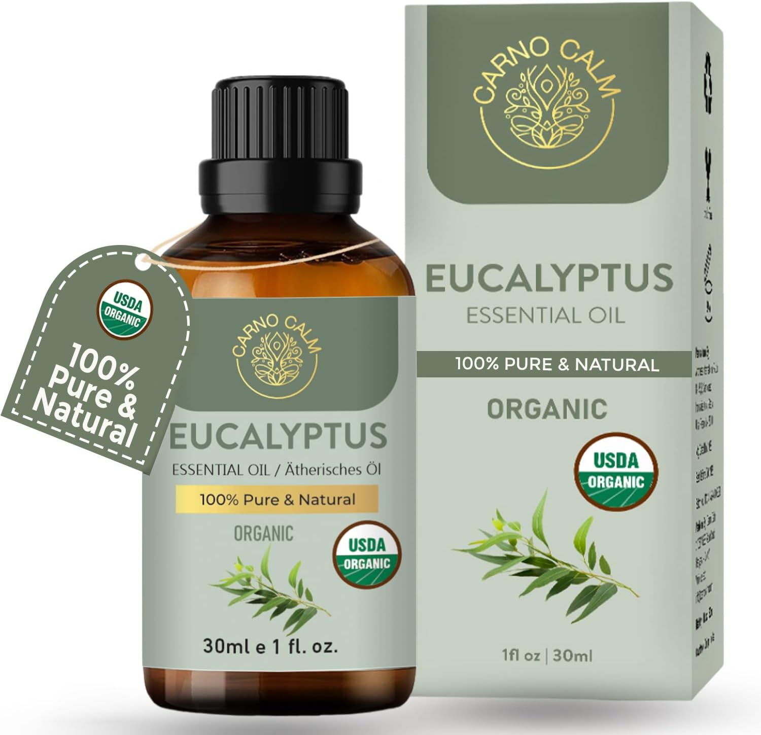 Eucalyptus Essential Oil for Diffuser | 100% Pure and Natural Eucalyptus Oil | for Aromatherapy Bath Humidifier Hair | 30ml