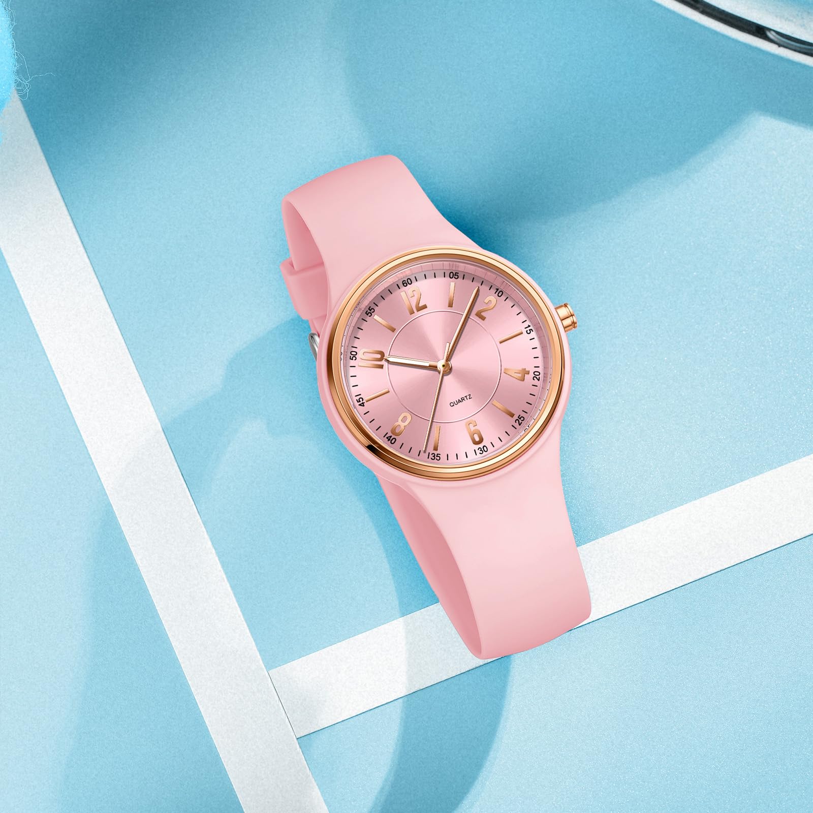 findtime Orologi da donna impermeabili per donne infermiere orologio sportivo con cinturino in silicone morbido ragazze orologi per adolescenti