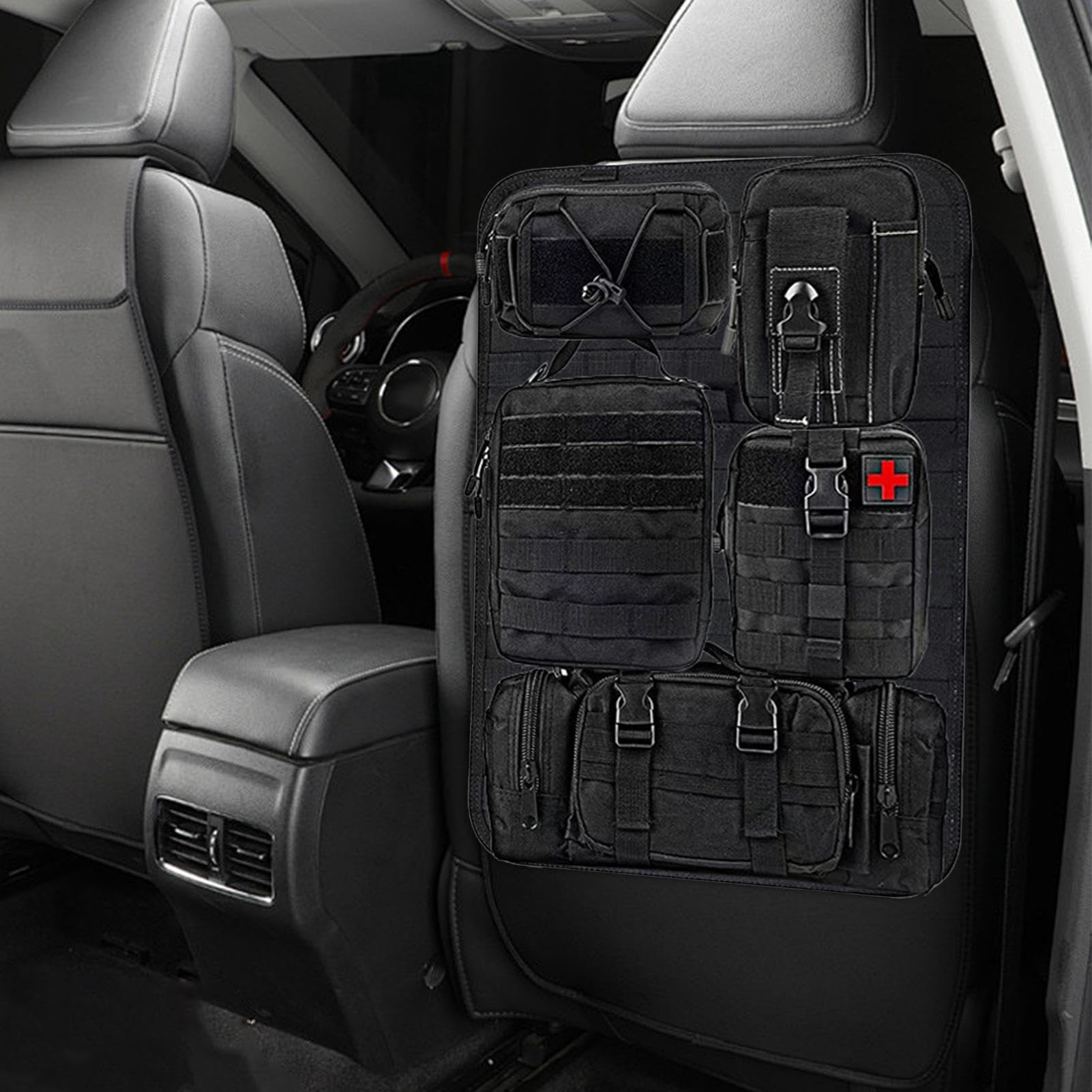 Organizzatore del sedile posteriore 'auto, organizzatore del sedile | Tasche multi-storage in nylon 600D, da viaggio con cintur