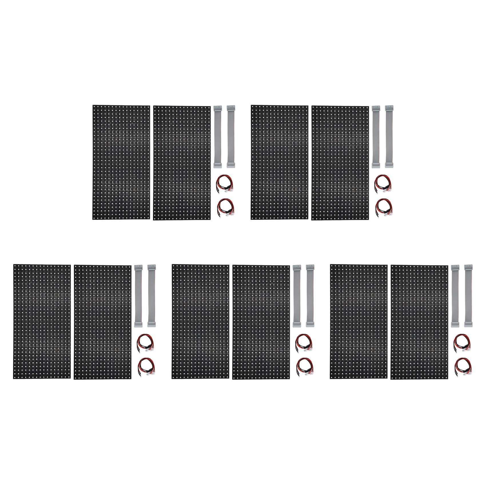 10 Pezzi P10 Modulo LED per Esterni A Colori Completi HUB75 SMD3535 32x16 Pixel Pannello Display LED 320x160mm 1/4S Driver