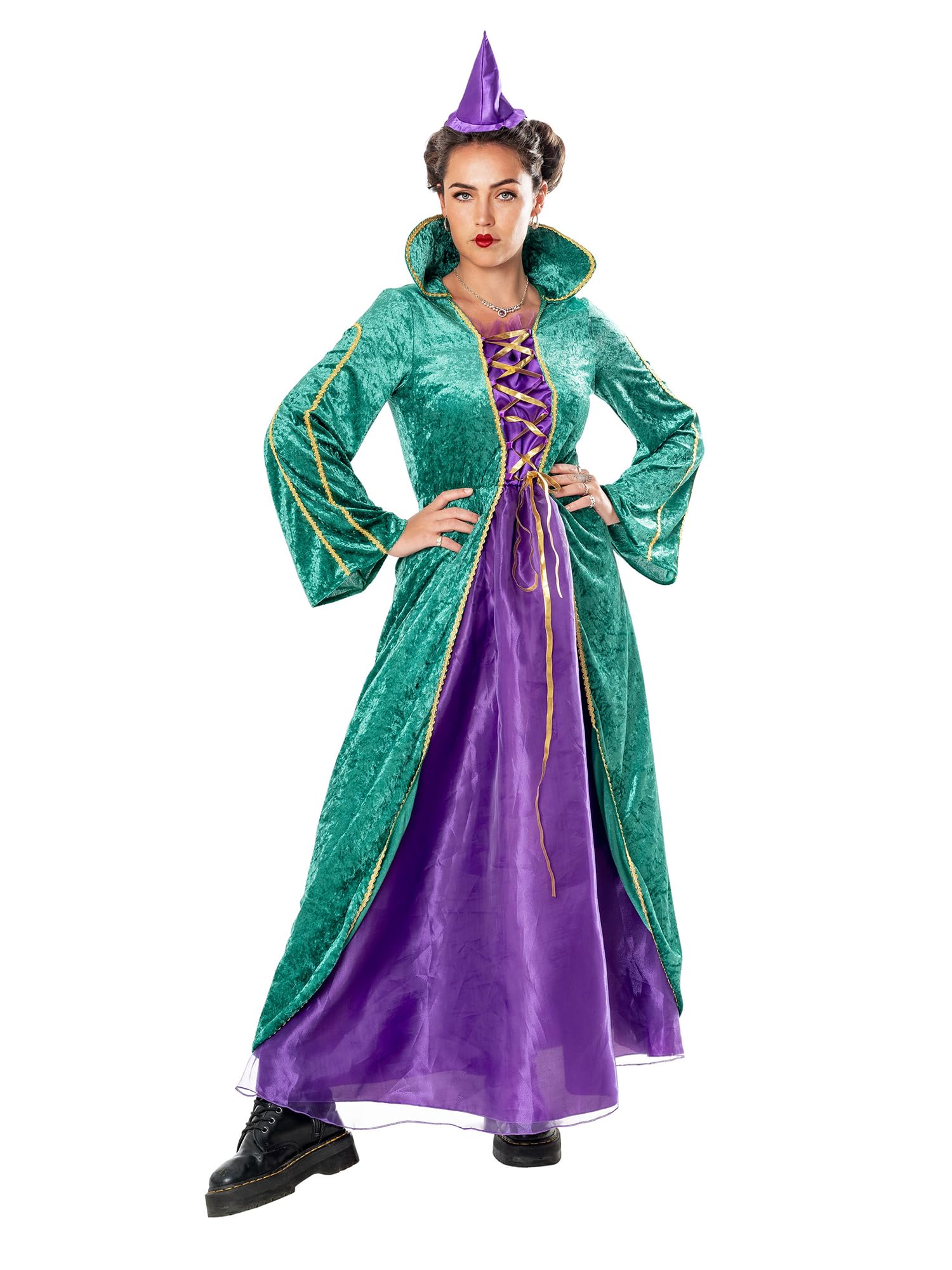 Bristol Novelty 301656L Adult Enchanted Sister Witch Fancy Dress, Women, Multi, Large UK 16-18
