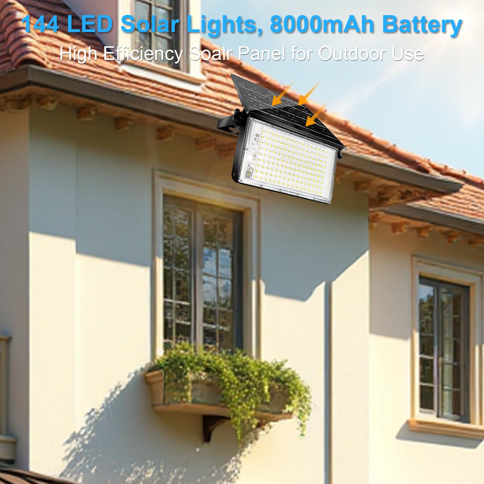 CREATESTAR Solarstrahler für Außen 150W, Superhelle Solarlampen für Außen mit Fernbedienung Dimmbar, IP65 Wasserdichte Solarleuchte für Garten Innenhöfe Garage