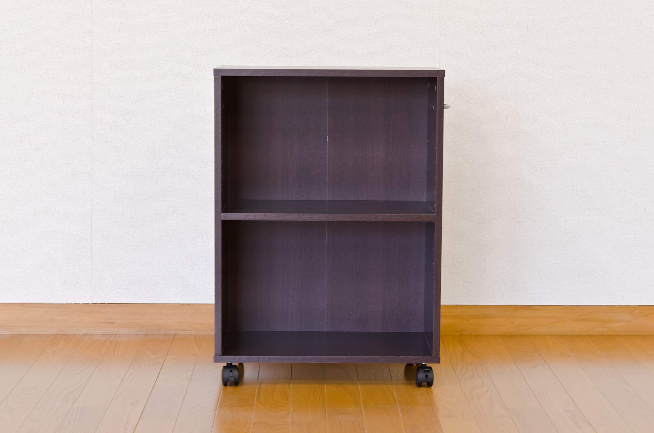 ダークブラウン 2段チェスト Amazon｜シンプルチェスト カラーボックス 【2段】 可動棚