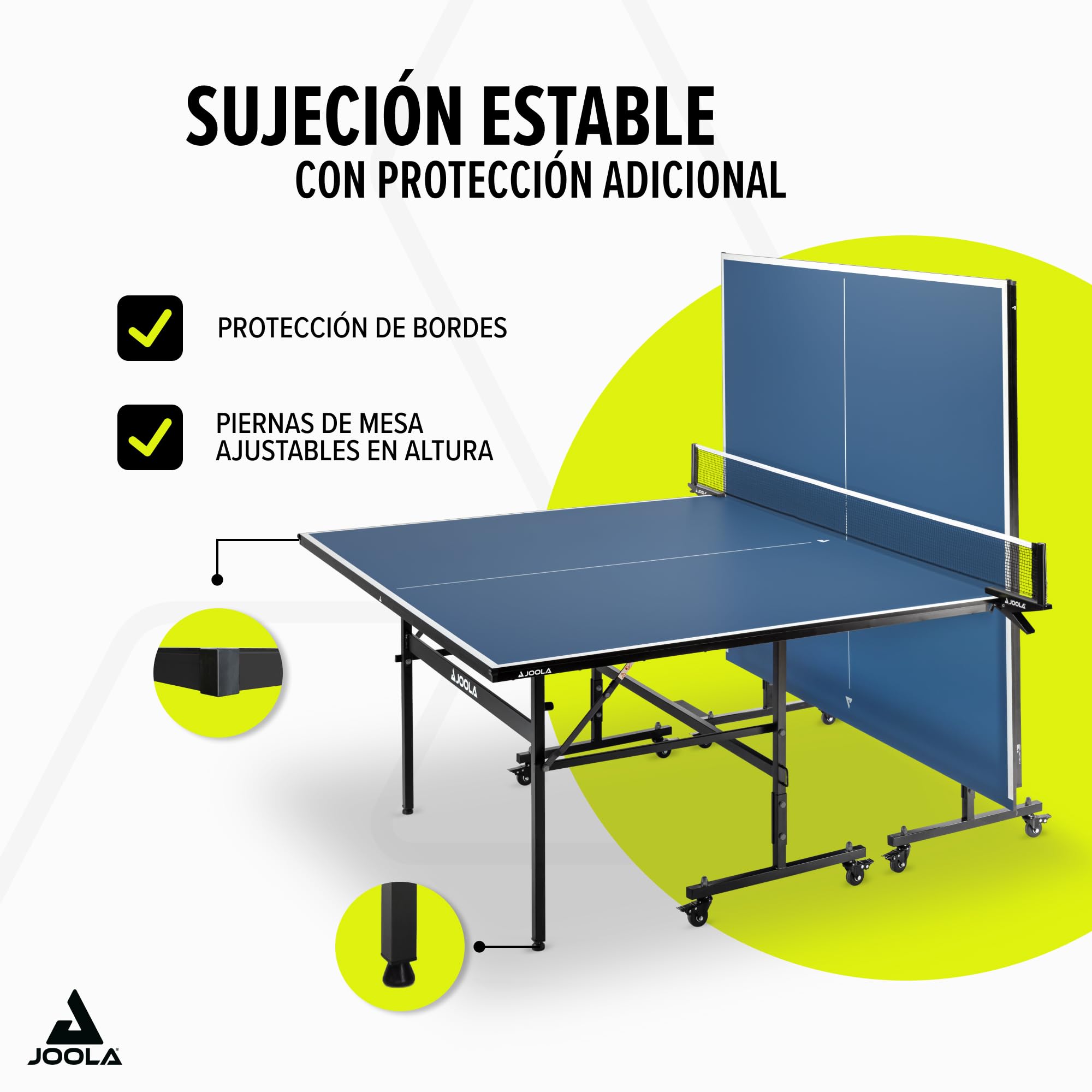 JOOLA Inside 13 Mesa de Ping Pong Mesa de Ping Pong de Interior Plegable – Montaje rápido – Incluye Red incluida, 274 x 152,5 x 76 cm — view 5