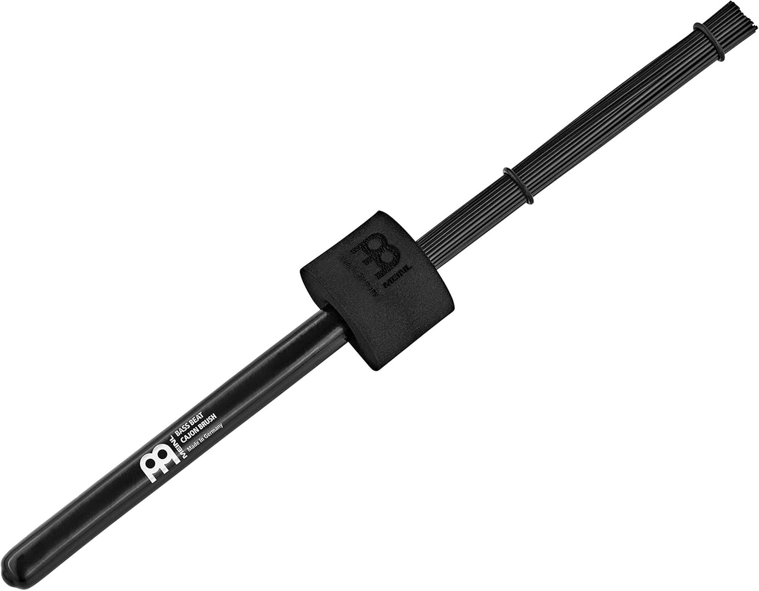 Meinl Percussion Bass Beat Cajon Brush with Straight Polymer Bristles, Soft Foam Rubber for Low Notes-MADE IN USA-Equipped with Two Adjustable Control Rings, 2-YEAR WARRANTY (CB4)