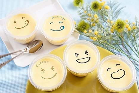 Amazon プリンカップ 耐熱 フタ付き ３０セット おいしい顔シリーズ５種セット 使い捨て食器 オンライン通販