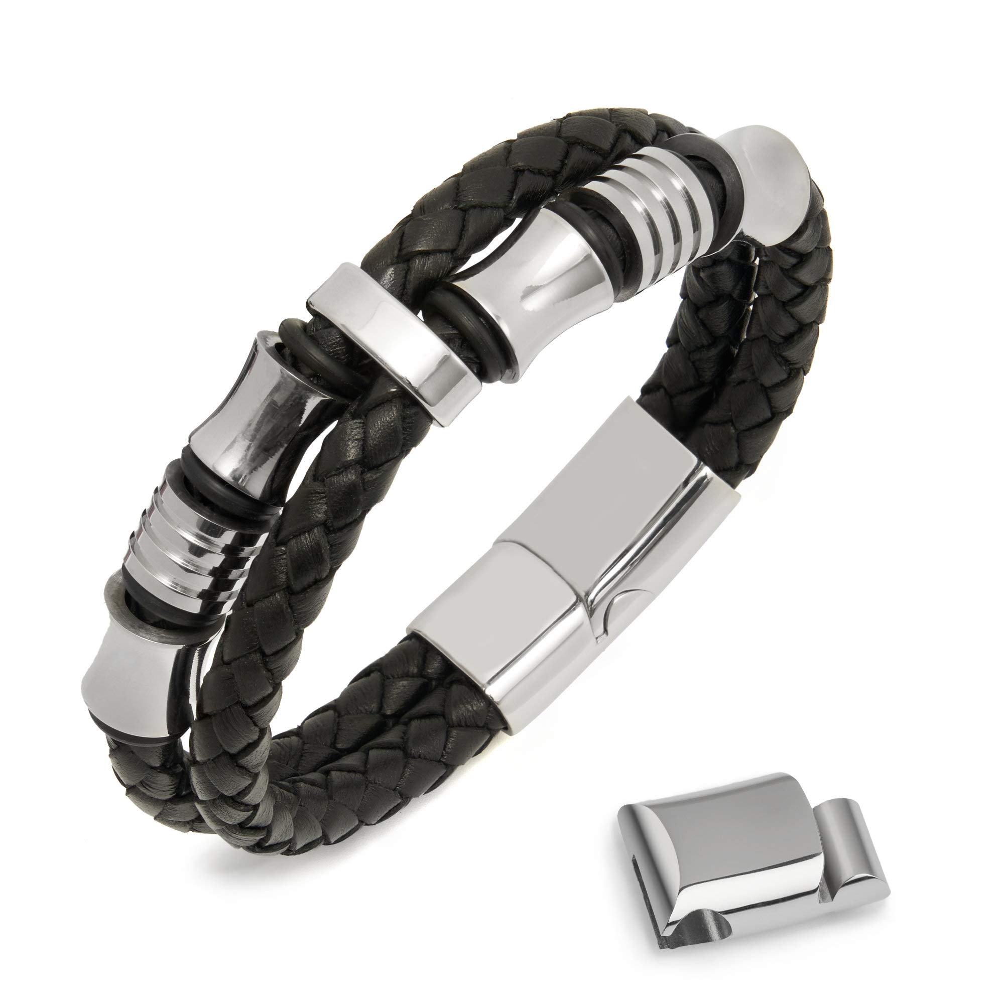 Precipizio prendere un raffreddore poeti bracciale uomo pelle marrone Sbirciare