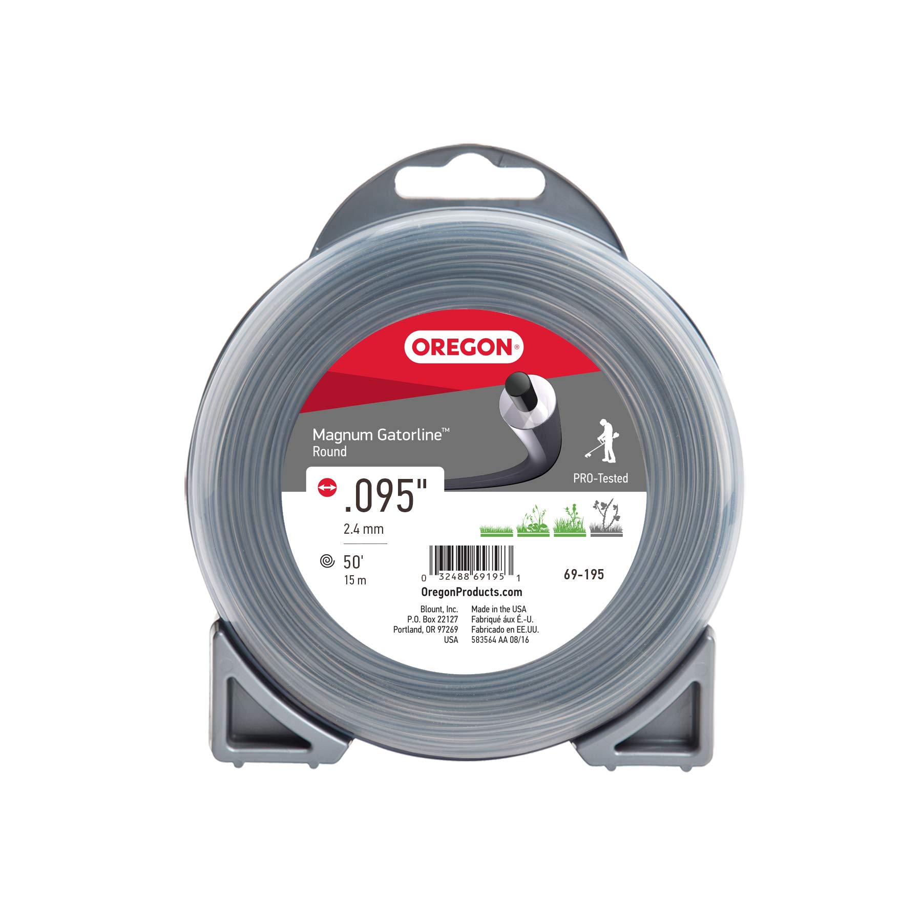 はる！ Amazon.com : Oregon 69-195 Magnum Gatorline Round Trimmer Line
