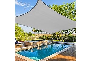 Amagenix Sun Shade Sails Canopy - Curved Outdoor Shade Canopy For Patio...