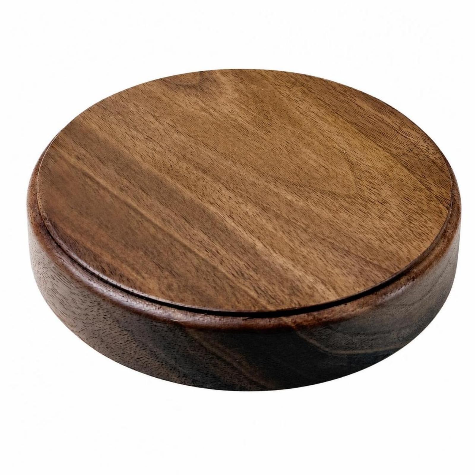 Holzpodest für Figuren , Durchmesser 18 Cm, Höhe 2 Cm