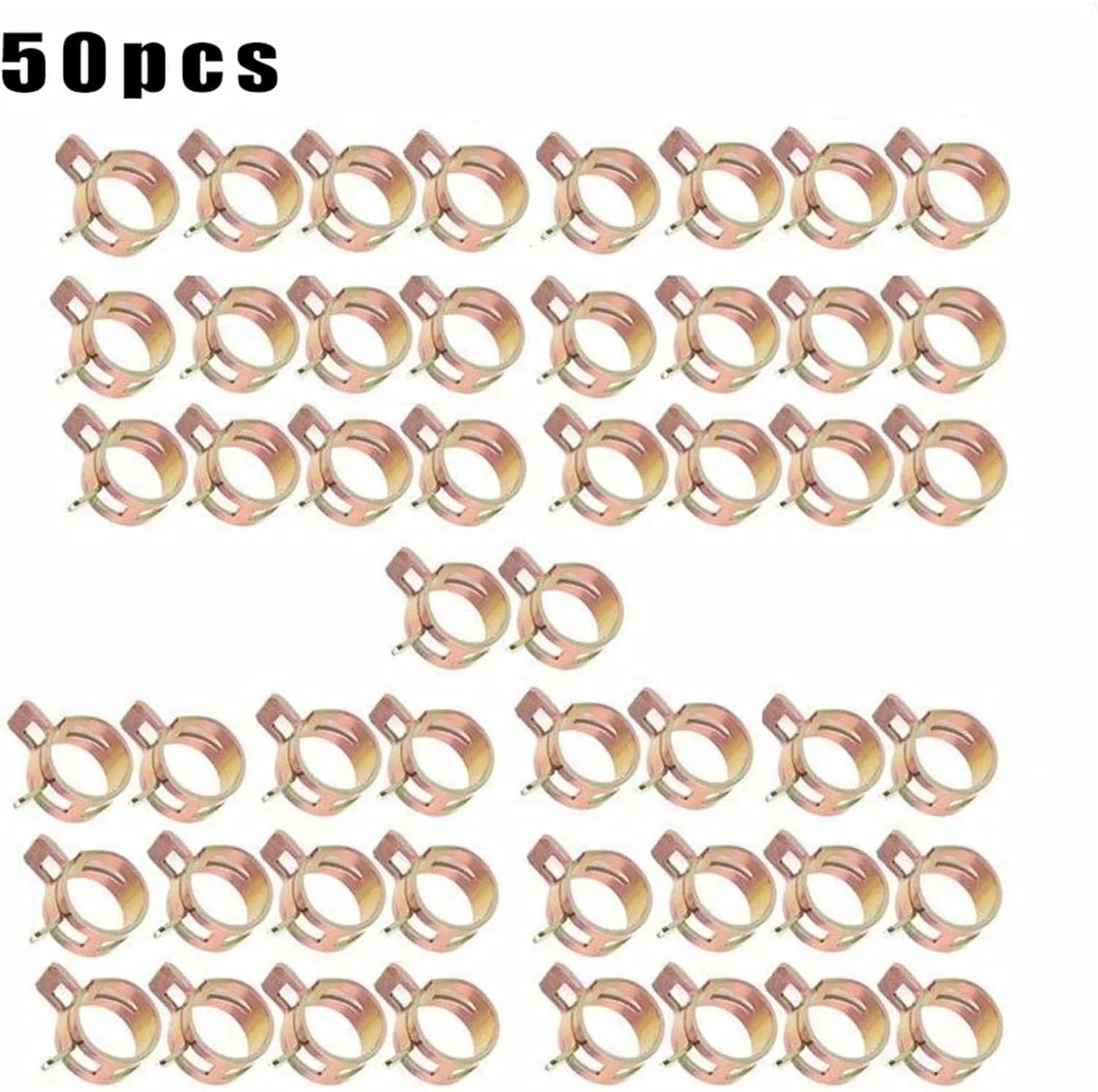 Hose Clamp 300Pcs Spring Clip Fasteners For 5mm 6mm 7mm Hose Clamps Fuel Water Line Air Tube For Creating Leak proof Seal For Various Hoses