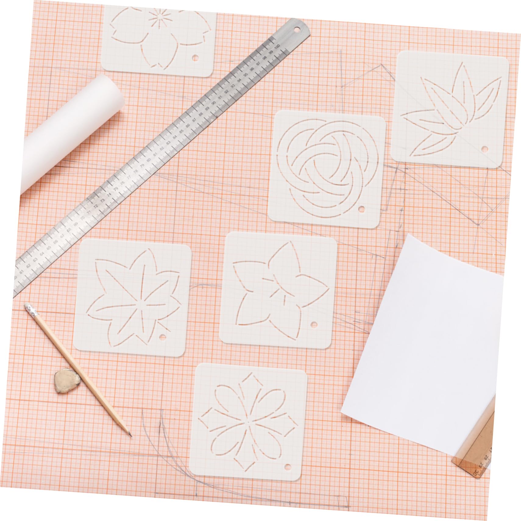 Tofficu 18pezzi Template Per Trapuntatura Per e Patchwork Multi- Per Abbigliamento e