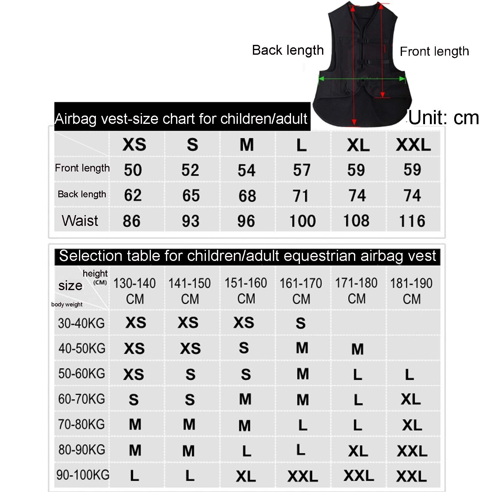 Gilet Airbag D'équitation Enfant Vêtements De Protection Knight Equipment Dispositif D'activation D'airbag Caché pour Empêcher L'érosion par La Pluie sans Bouteille De CO