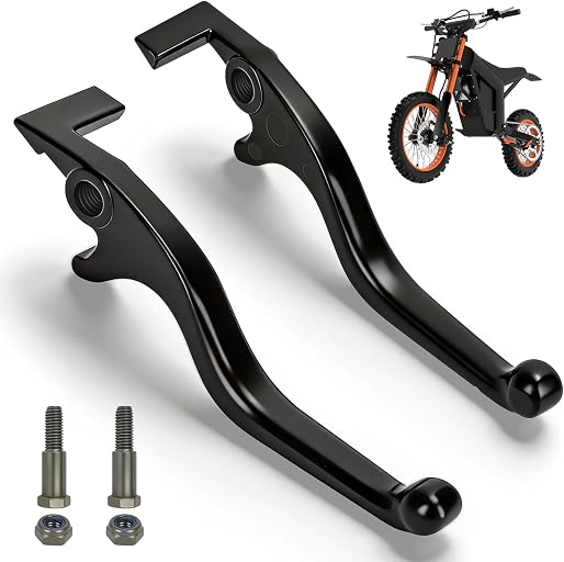 Brake Lever for Yozma in 10 Pro Tuttio Soleil01 Electric Dirt Bike | Aluminum Adjustable, Left and Right Brake Handle Lever for Yzma In10 Ebike, Tutto Tutti Valentus EM5 Electric Bike Motorcycle