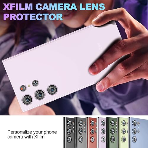 Miniatura 7 de Xfilm Protector de lente de cámara para Samsung Galaxy S23 Ultra, protectores de lente individuales de aleación con marco de alineación, resistente