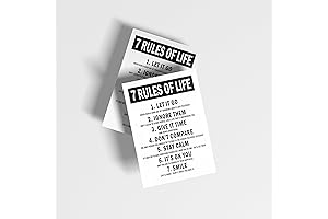 Motivational Canvas Art for Success Mindset - 7 Rules of Life Poster