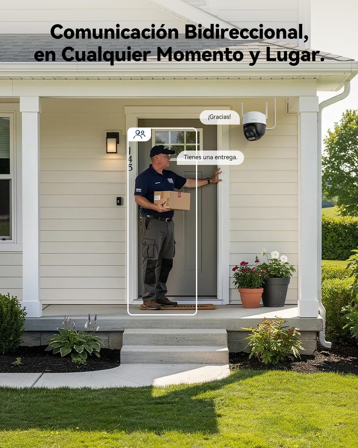 Imou 3K 5MP Cámara Vigilancia WiFi Exterior Doble Lente con Zoom Híbrido12X | 360° PTZ, Visión Nocturna en Color 56m, Detección de Humano/Vehículo, Seguimiento Automático, Audio Bidireccional, IP66