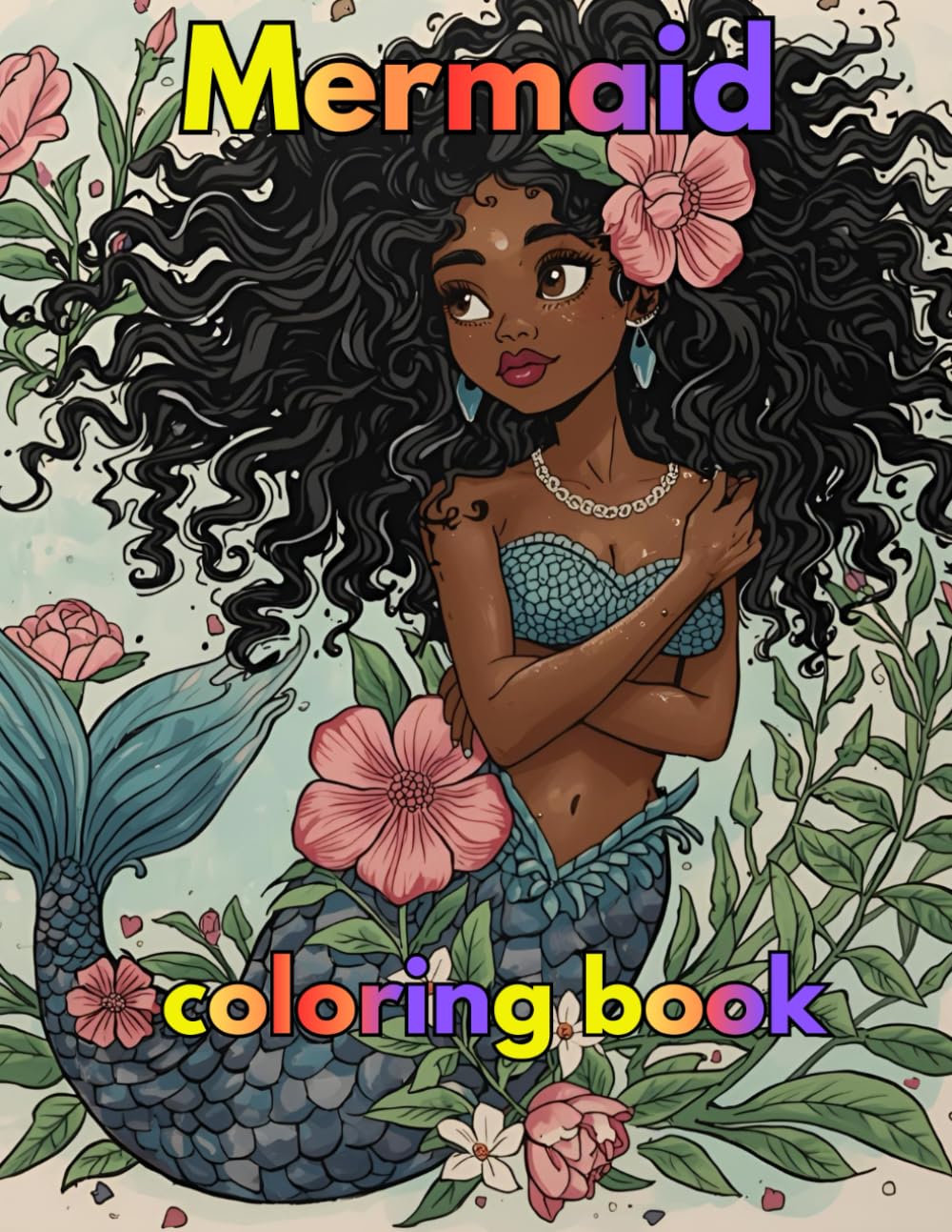 Mermaid Coloring Book: Adorable fun illustration for young Mermaids .