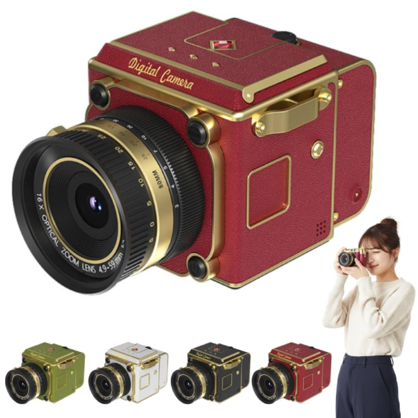 Amazon | デジタルカメラ レトロ ポータブル CCD カメラ 4K 録画｜6400