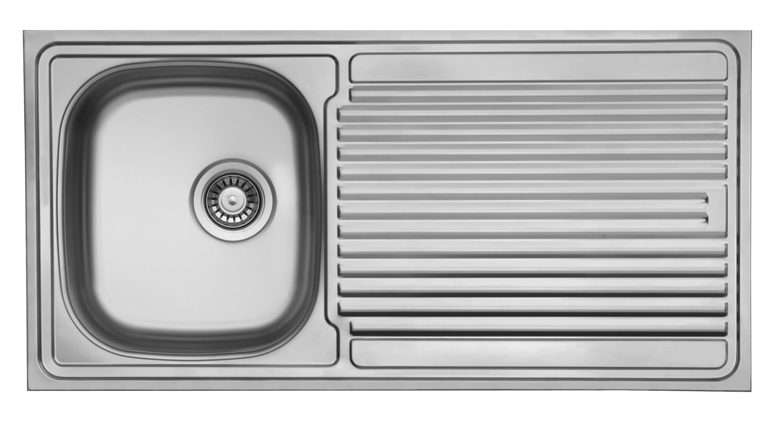 respekta Komplettspüle Samara KS60S Weiß 100 cm