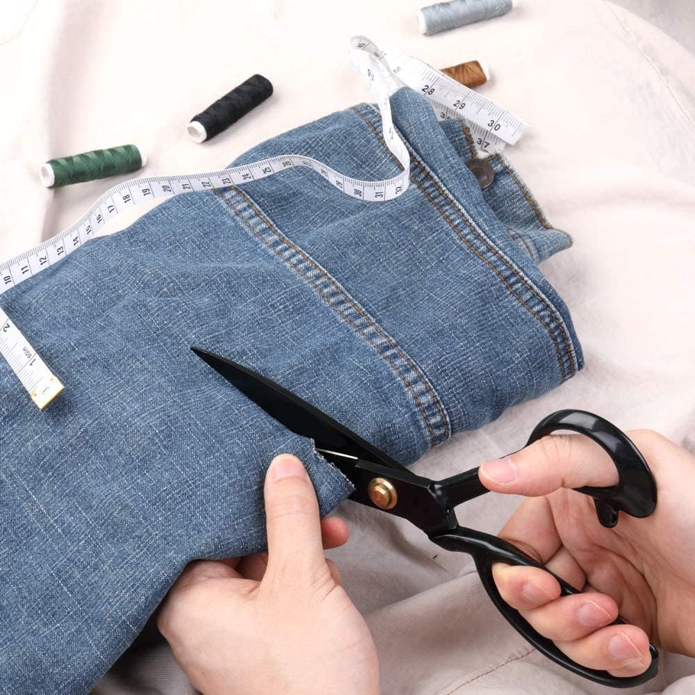 プロ仕様のテーラーはさみ 8インチ - 生地はさみ 高耐久 鋭い 裁縫ばさみ 生地 革 自宅 オフィス アーティスト 洋裁用