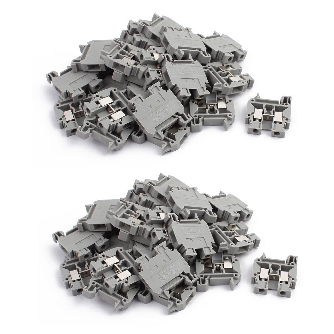 Bloques de terminales en miniatura de 500V Aexit, fijación firme de cables de 4mm2 en carril 3