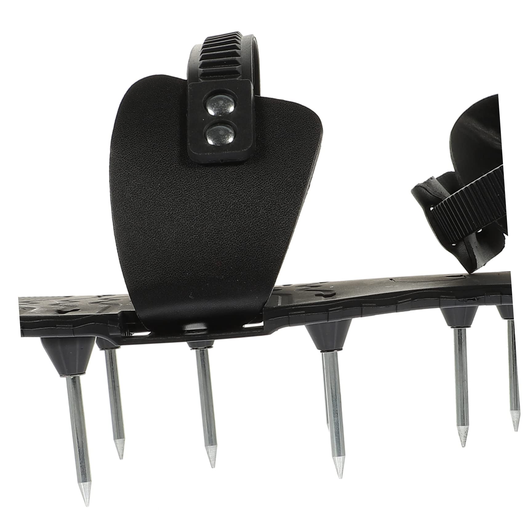 VICASKY 1 Paire Chaussures Aératrices de Pelouse PU Noir Outils de Jardinage Faciles à Assembler pour Aérer Sol et
