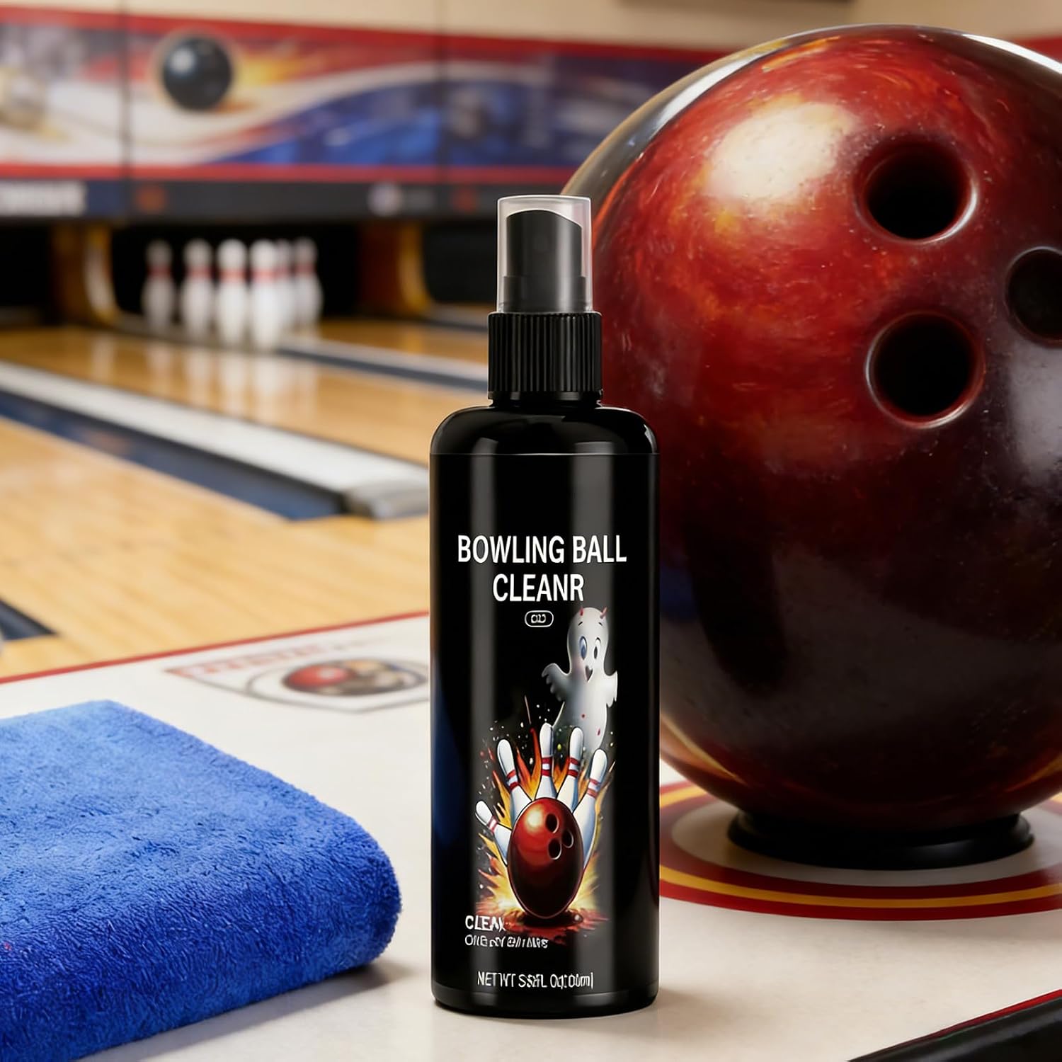 Bowling Ball Cleaner Kit 100ml Portable Sports Gear Care Supplies | Bowling Cleaning Spray for Practice League Play Professional Training Amateur Competitions Home Entertainment